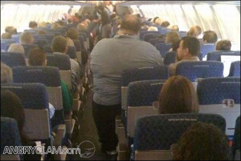 Fat guy on plane