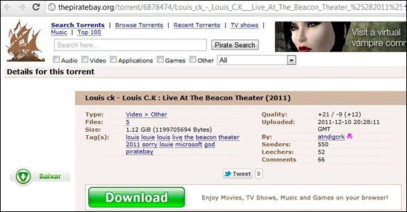 louis_thumb Louis C.K., Velha Mídia é a Mãe e a batalha contra a pirataria